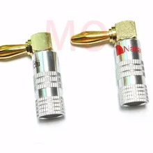 100 шт 24K позолоченный прямоугольный винт 4 мм Nakamichi вилка типа "банан"