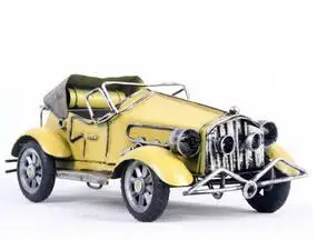 1pcs 8inch fashion hand made metal car model for desk deck