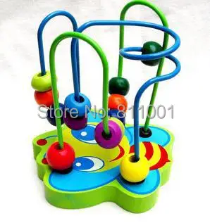 

Newest Educational Toys, Wooden Toys, Round Bead, Mini Animal Orbit Around The Maze Little Pearl Mini Track Maze