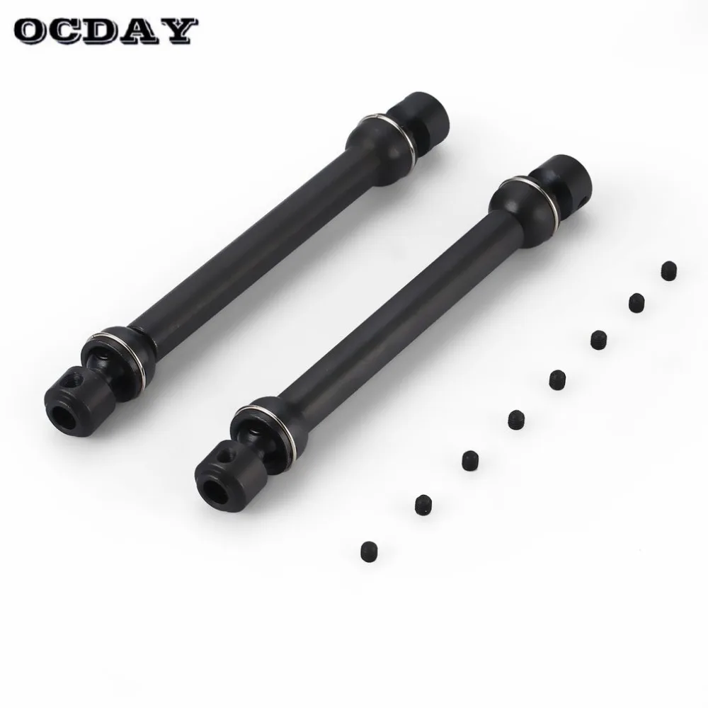 

2PCS Stainless Steel Universal Drive Shaft Transmission 112-152mm for SCX10 D90 RC4WD RC Crawler Car Part Accessories ti