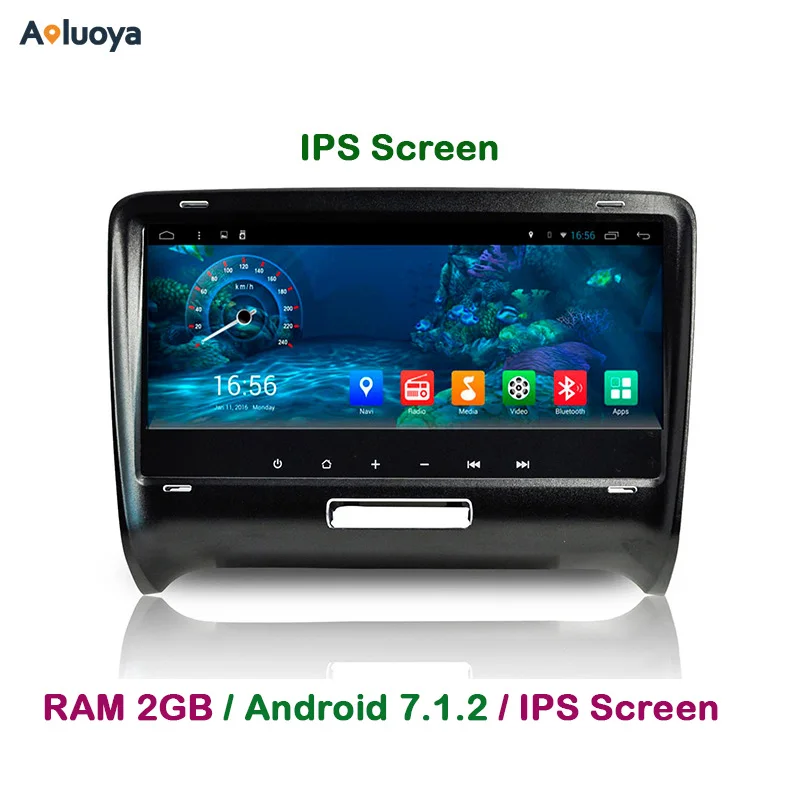 Aoluoya IPS RAM 2GB+32G Android 7.1 2 Din CAR Radio DVD GPS Player For AUDI TT 2006 2007 2008 2009 2010 2011 2012 2013 2014 WIFI |