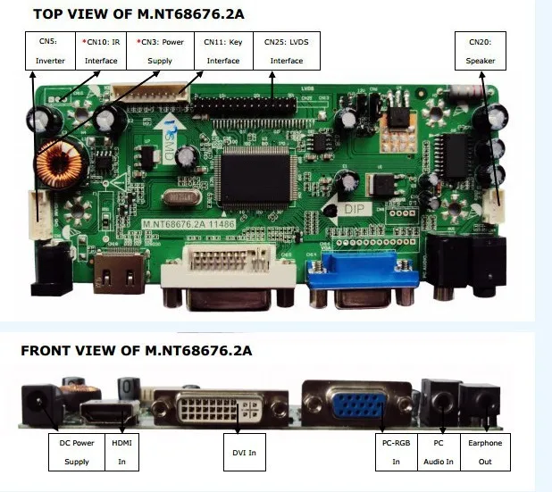 HDMI+ DVI+ VGA+ аудио ЖК-драйвер платы+ 5,6 дюйма HV056WX2-100 1280*800+ LVDS кабель+ Светодиодная панель для водителя+ клавиатура OSD+ дистанционное управление