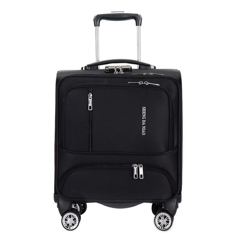 

Travel suitcase with wheels Rolling Luggage Spinner trolley case 18 inch boarding laptop bags Woman carry-on luggage travel bag