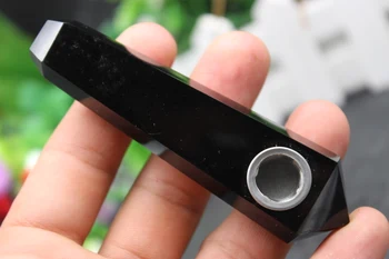 

Natural quartz crystal obsidian smoking pipe smoking cigarett wand treatment A2