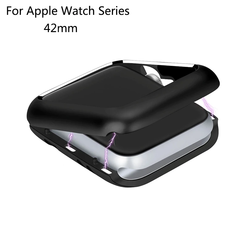 

Metal Frame Magnetic Adsorption Protective Case For Apple Watch Series 1 2 3 42mm Luxury Cover Shell Bumper Built-in Magnet