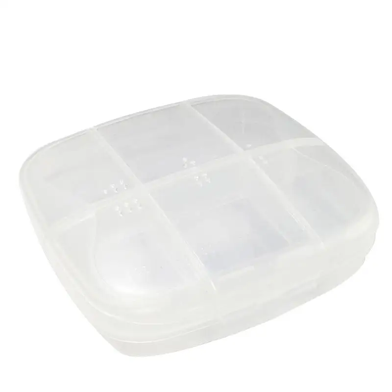 M Квадратные дорожные аксессуары для таблеток сумка для лекарств разветвители держатель для хранения коробочка для пилюль контейнер коробки для таблеток - Цвет: White Box