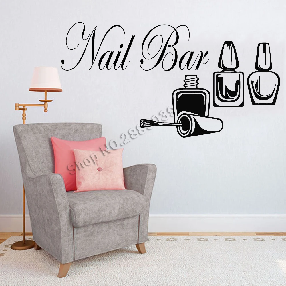 Nail Salon Quote Wall Window Vinyl Decal Sticker Nails Art Manicure