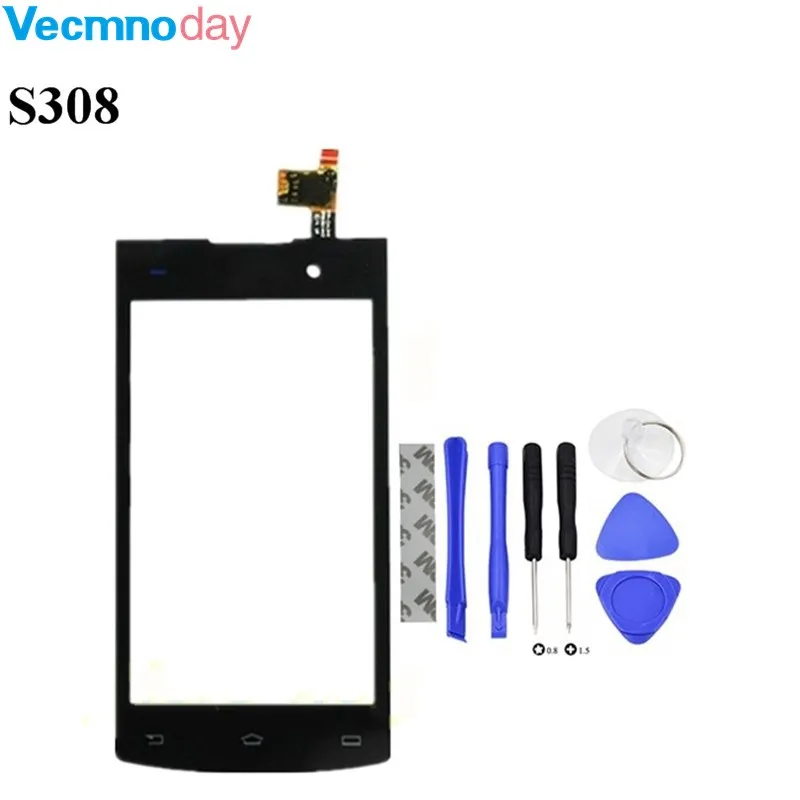 

4.0 inch Touch Panel Sensor For Philips S308 Touch Screen Digitizer Front Glass Lens Sensor Touchscreen + tools