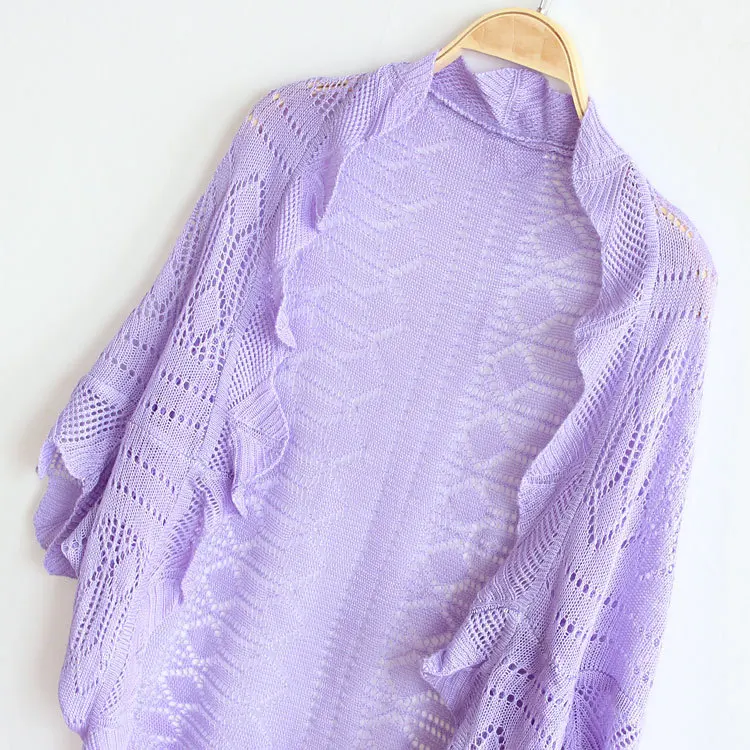 

New summer Cardigan Women Knit Shawls Women's Sweater Coat Sun shirts 20 colors plus size Air-conditioned Shirt