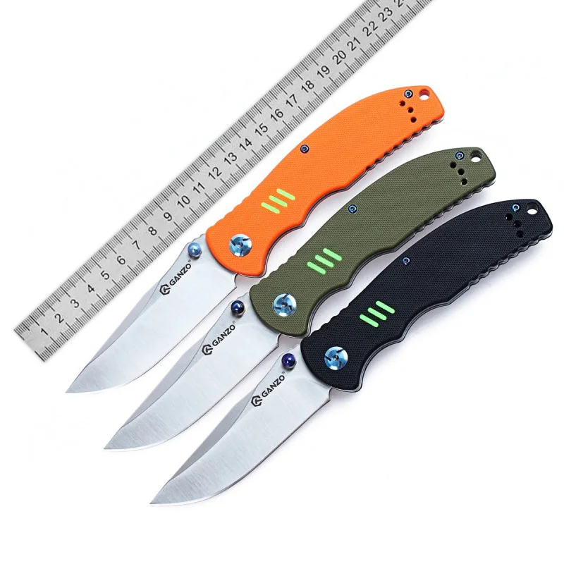 Дешево Ganzo G7501 Firebird F7501 58 60HRC440C G10 или углеродного волокна ручки складной Ножи Выживание Отдых на природе инструмент карманный Ножи Тактический