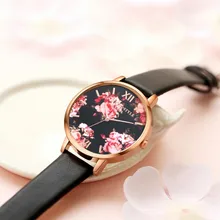 Fashion Women Dress Watch Ladies Luxury Flower Watch High Quality Leather Strap Rose Gold Women Watch Casual Quartz Wrist Watch Fashion Women Dress Watch Ladies Luxury Flower Watch High Quality Leather Strap Rose Gold Women Watch Casual Quartz Wrist Watch