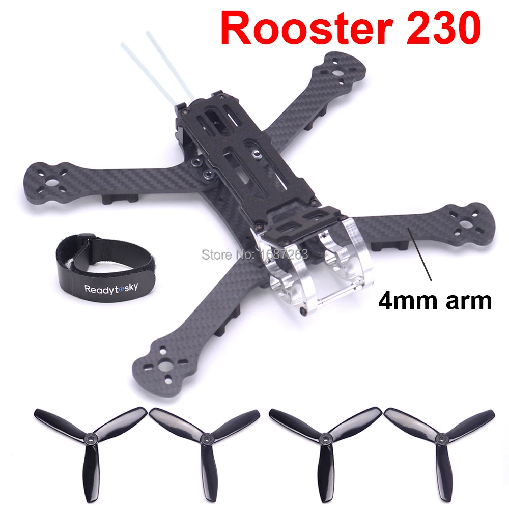Rooster 230 5 FPV Racing Drone Quadcopter Frame  (2)