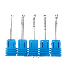 SOTRLO 1 шт. алмазное Фрезерное сверло для ногтей фрезы для кутикулы для маникюрные пилочки для ногтей электрическая насадка для снятия заусенцев шлифовальная машина