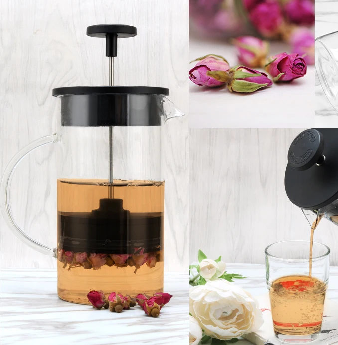 

1000ML Stainless Steel Coffee Pot Cafetiere French Press With Filter Double Wall Insulation Design Polish Process Pot Cup