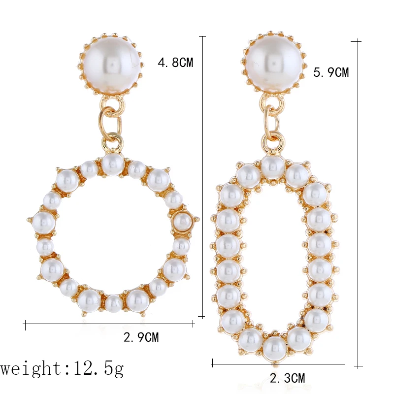 Pearl Dangle Earrings (2)