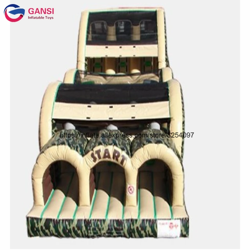 

Commercial Durable Inflatable Slide Bouncer Combo ,Air Bounce Game Inflatable Fun Obstacle Course
