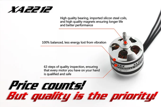 4 компл./лот Emax XA2212 820KV 980KV 1400KV 3S бесщеточный двигатель для мини 250 280 с видом от первого лица Квадрокоптер Мультикоптер