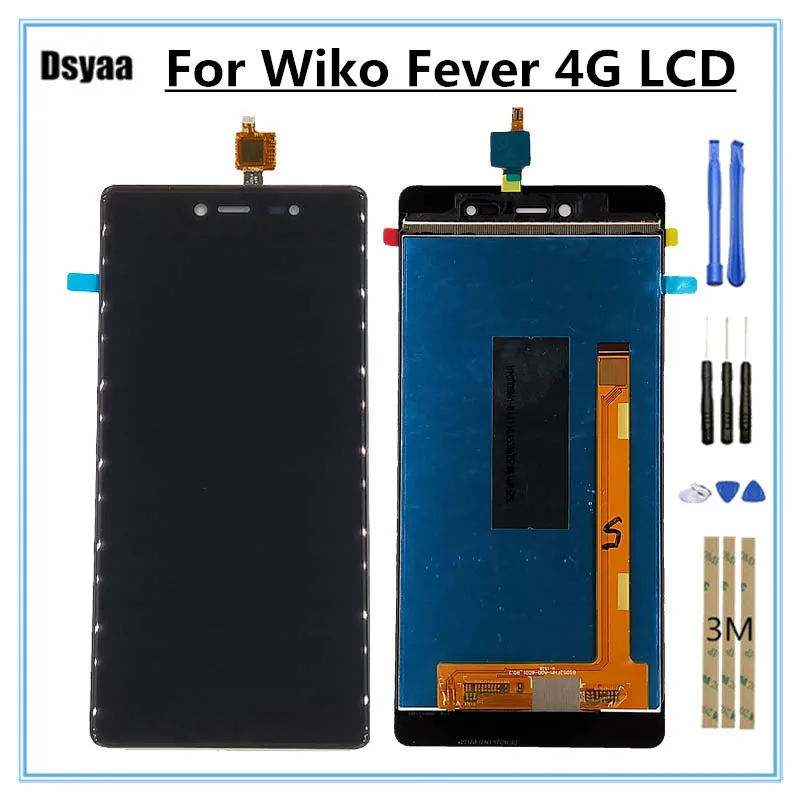 5 2 дюйма для Wiko Fever 4G ЖК дисплей дигитайзер сенсорный экран панель Стекло в сборе