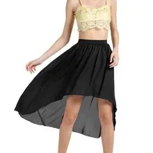 Продвижение Для женщин эластичной талией Нерегулярные шифон юбка миди женские плюс Размеры 3xs-8xl Высокий Низкий шифон ласточкин хвост Юбки для женщин