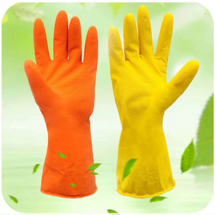 1 Pair Cleaning Gloves Dish Washing Glove PVC Home Helper Kitchen