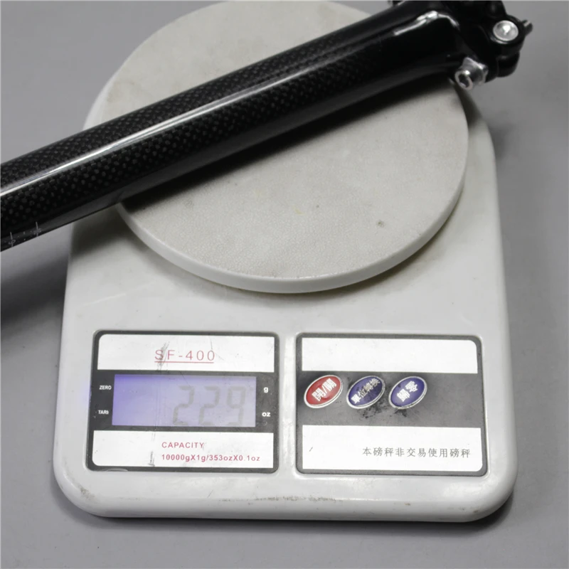 NO LOGO 3K Carbon Fiber Bike Seatpost 30.4350400mm Bicycle Seat Tube Roadmtb Cycling Carbon Seat  (4)