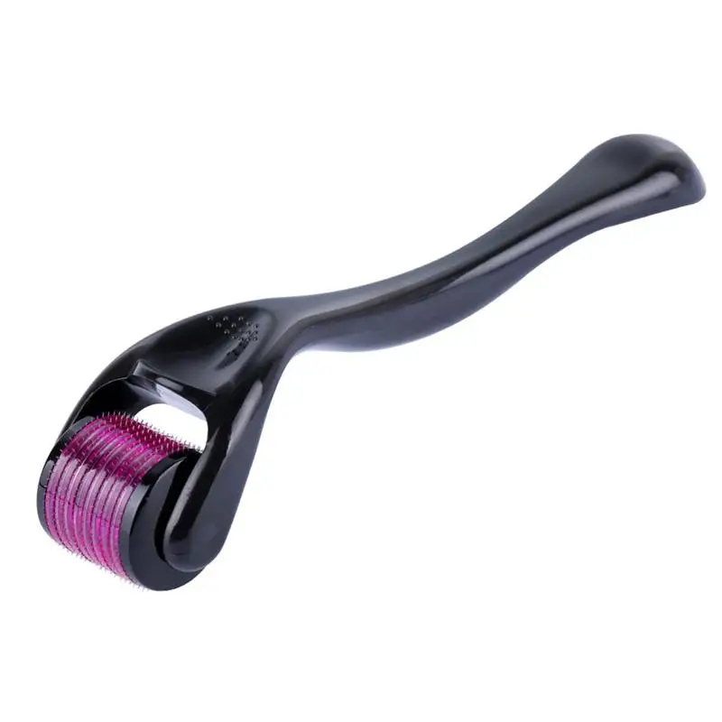 

540 Needles Skincare Roller Pins Micro-needle Facial Body Skin Care Cleaner Tool (0.2mm) (Black)