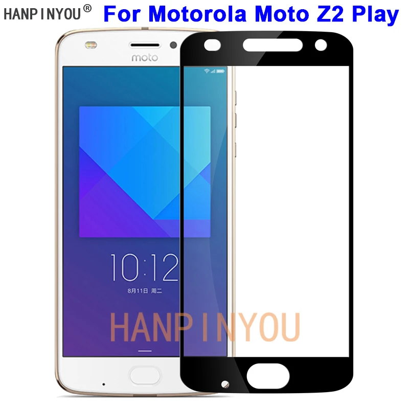 Для Motorola Moto Z2 Play 5 &quotновая твердость 9H 2.5D полное покрытие закаленная Защитная