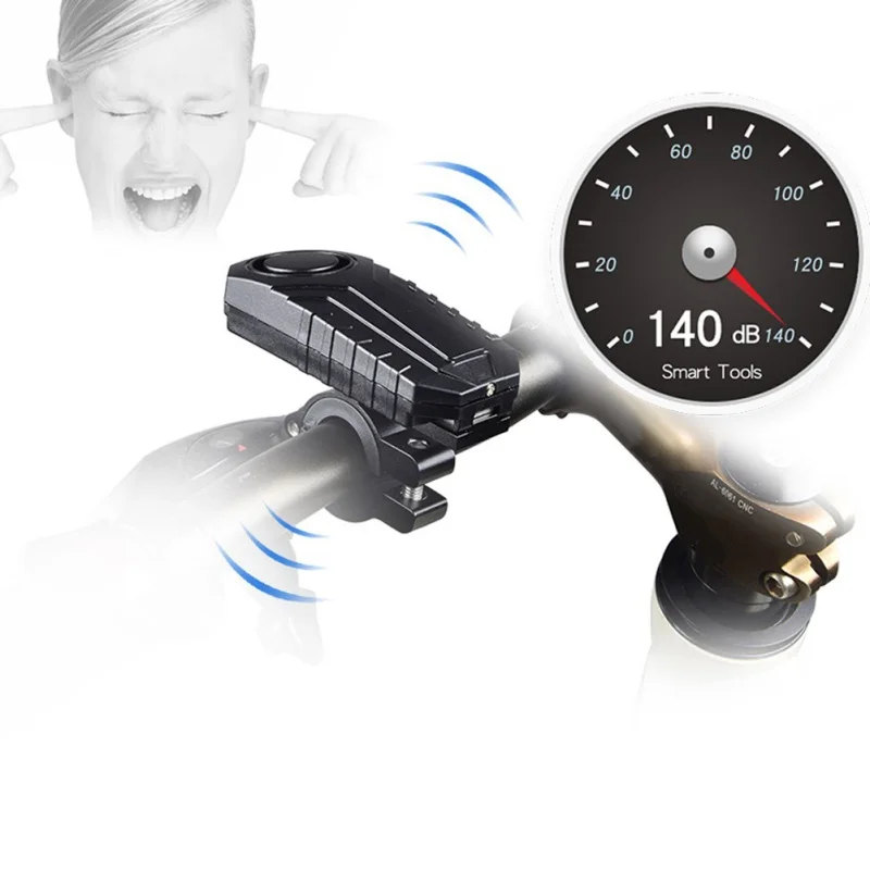 

113dB Wireless Bicycle Lock Anti-Theft Vibration Motorcycle Bicycle Waterproof Security Bike Alarm with Remote new