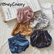 Летние Шорты для девочек, новинка года, Детские От 0 до 6 лет Детские вельветовые штаны разноцветная дешевая одежда