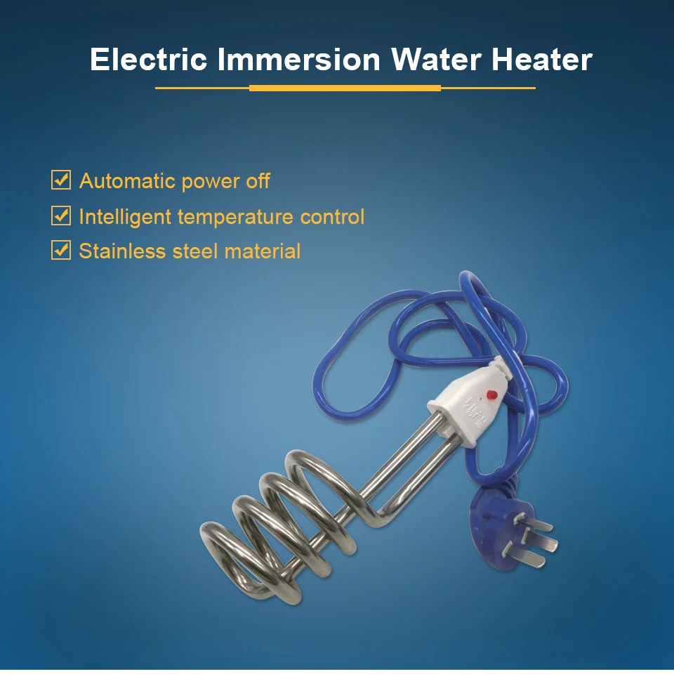 LJXH Электрический погружной водонагреватель элемент 220 В портативный Быстрый из нержавеющей стали нагревательная труба для ковша 2000 Вт/2500 Вт/3000 Вт/3500 Вт