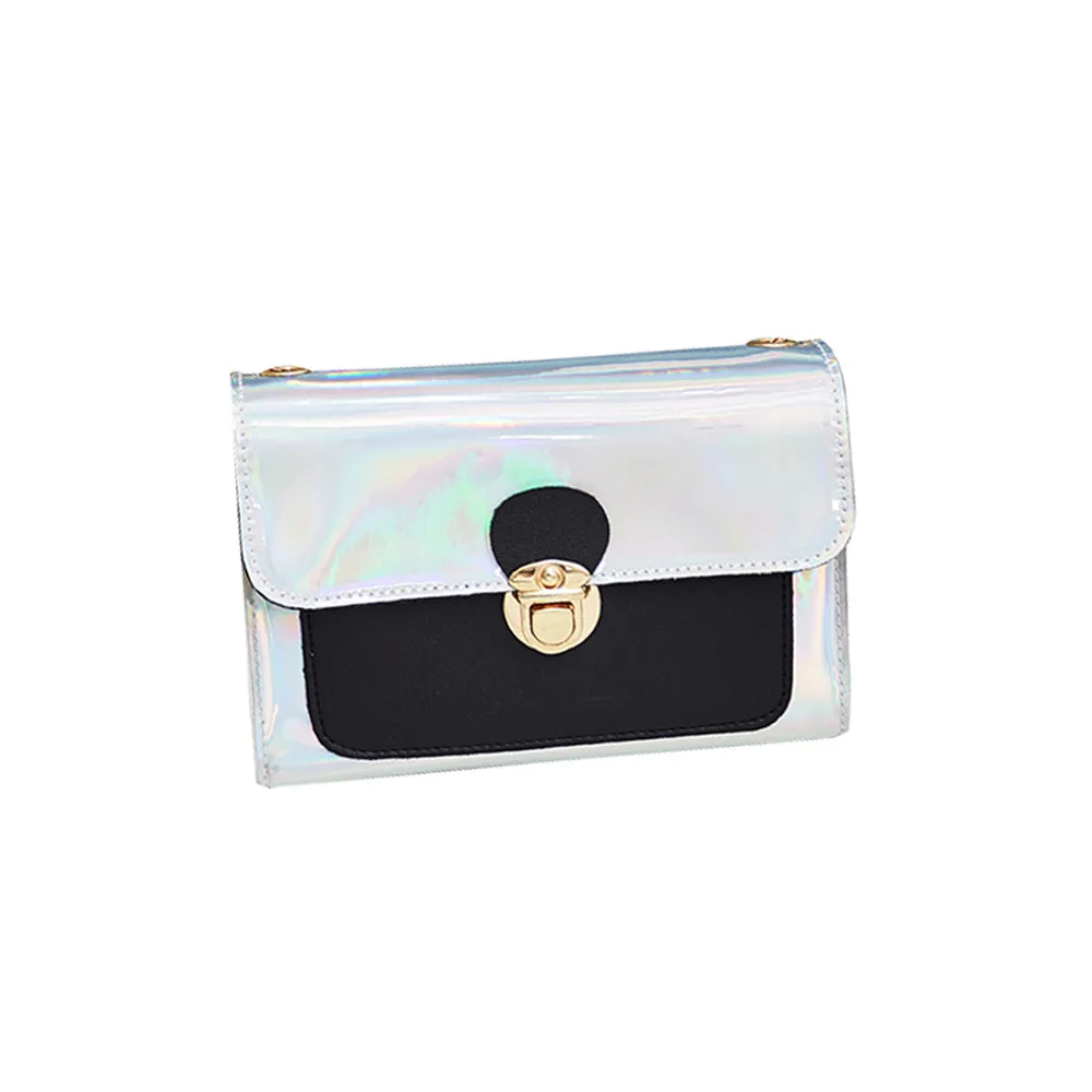 

Women 's Handbags Laser Korean Style Bags Transparent Shoulder Bags Jelly Candy Strap Clear Women Bag bolso mujer L2
