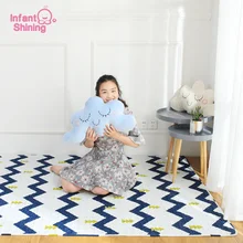 Infantil Brilhando TaTaMi Puzzle Tapetes de Jogo Do Bebê estilo Nórdico Cobertor do Algodão do Miúdo Exercício Tapete Tapete Do Quarto Lavável Na Máquina