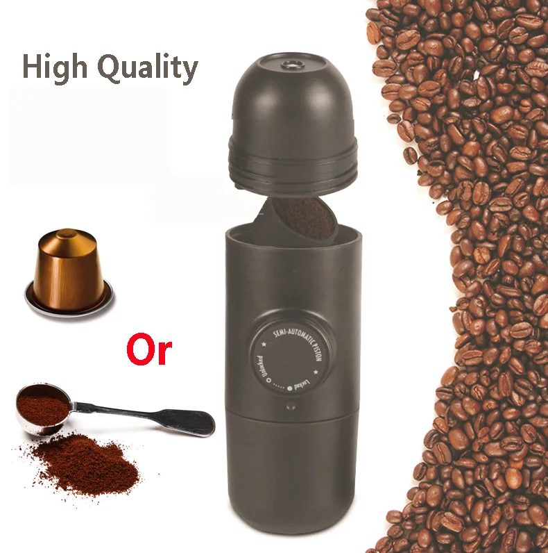 

70ml Portable Manual Coffee Maker Espresso Maker Coffee Cup Handheld Pressure Coffee Machine capsule or powder For Home Travel