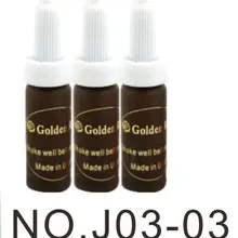 3 шт. 30 мл/бутылка Перманентный Макияж Микро Пигмент Золотая Роза пигмент для перманентного макияжа для бровей подводка для глаз губ татуировки тела