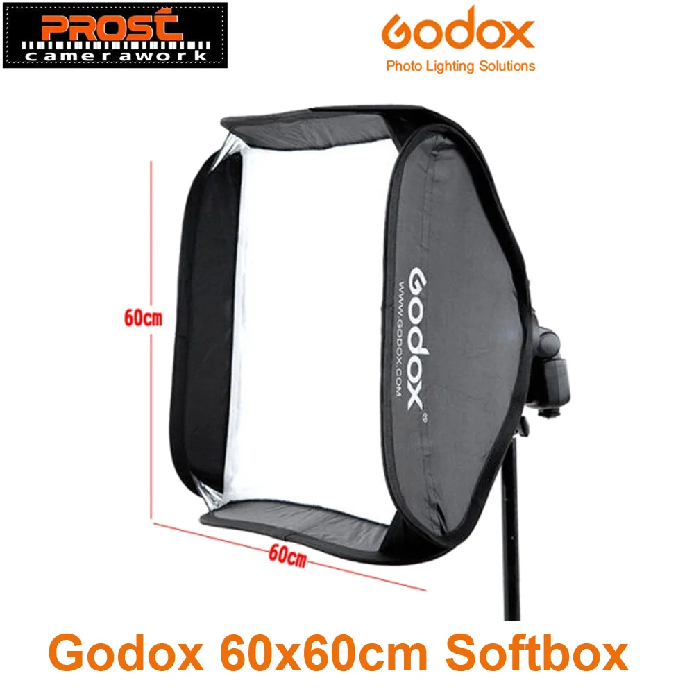 Софтбокс Godox 60x60 см рассеиватель Отражатель для вспышки Speedlite светильник профессиональная фотостудия камера вспышка Fit Bowens Elinchrom