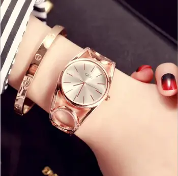 

Brand Fashion Hollowed waterproof Luxury Revolving Watch Rhinestone Watch Quartz Watch Casual Women Wristwatch Relogio