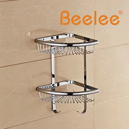 Beelee Wandmontage Hoek Douche Draad Mand 2 Tiers Douche Caddies ... Beelee Wandmontage Hoek Douche Draad Mand 2 Tiers Douche Caddies ...