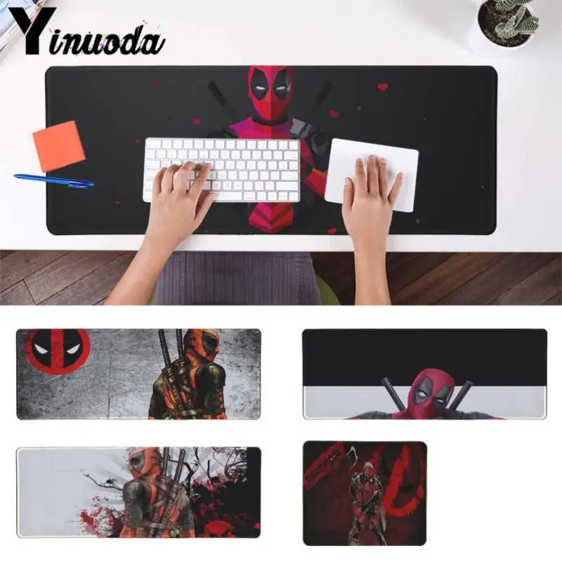 

Yinuoda New Designs Marvel deed pool Deadpool Large Mouse pad PC Computer mat Size for 250*290 300*900 400*900cm
