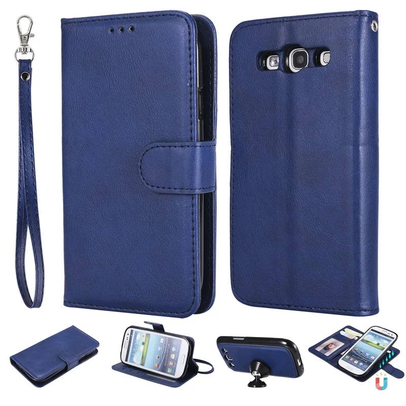 

For Samsung S3 Case Flip Luxury 2 in 1 Wallet PU Leather Phone Case For Samsung Galaxy S3 Neo i9301 GT-I9301 S3 i9300 cover capa