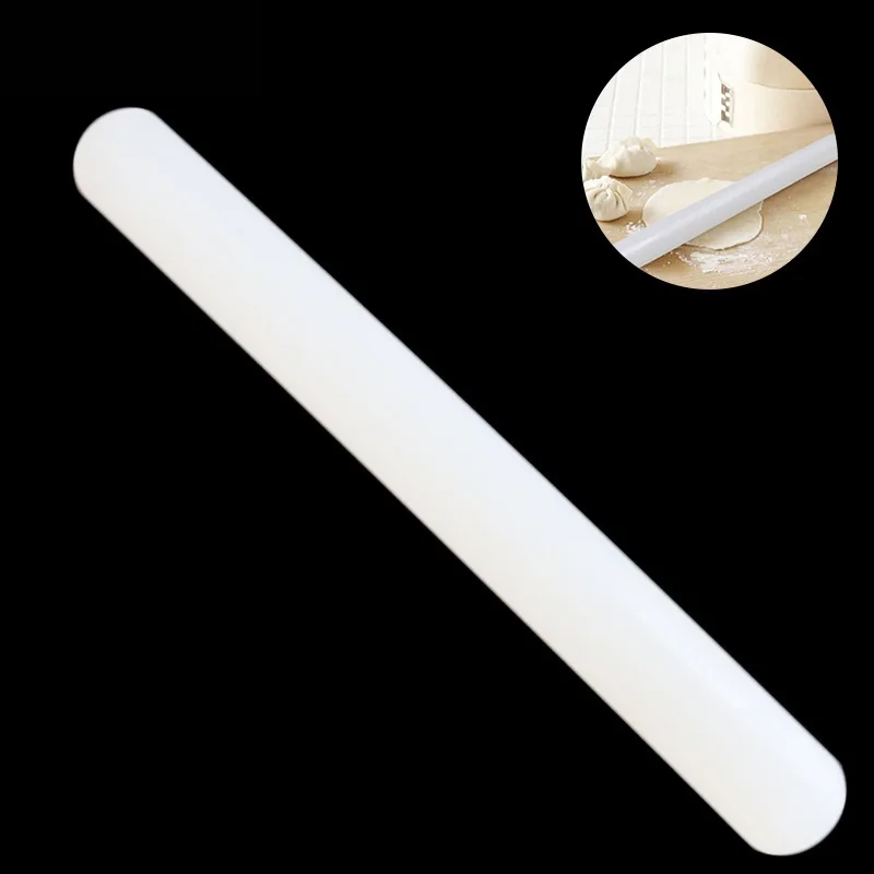 

22.5*2.5cm Non-stick Glide Rolling Pin Silicone Fondant Embossing Fondant Scale Decorating Cake Roller Crafts For Baking Cooking