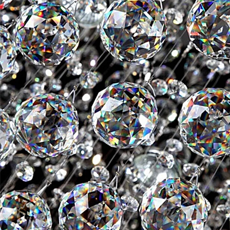 

Clear 20mm Lighting Ball Suncatcher newest Faceted Glass Crystal Ball Prism Chandelier Crystal Parts Hanging Pendant