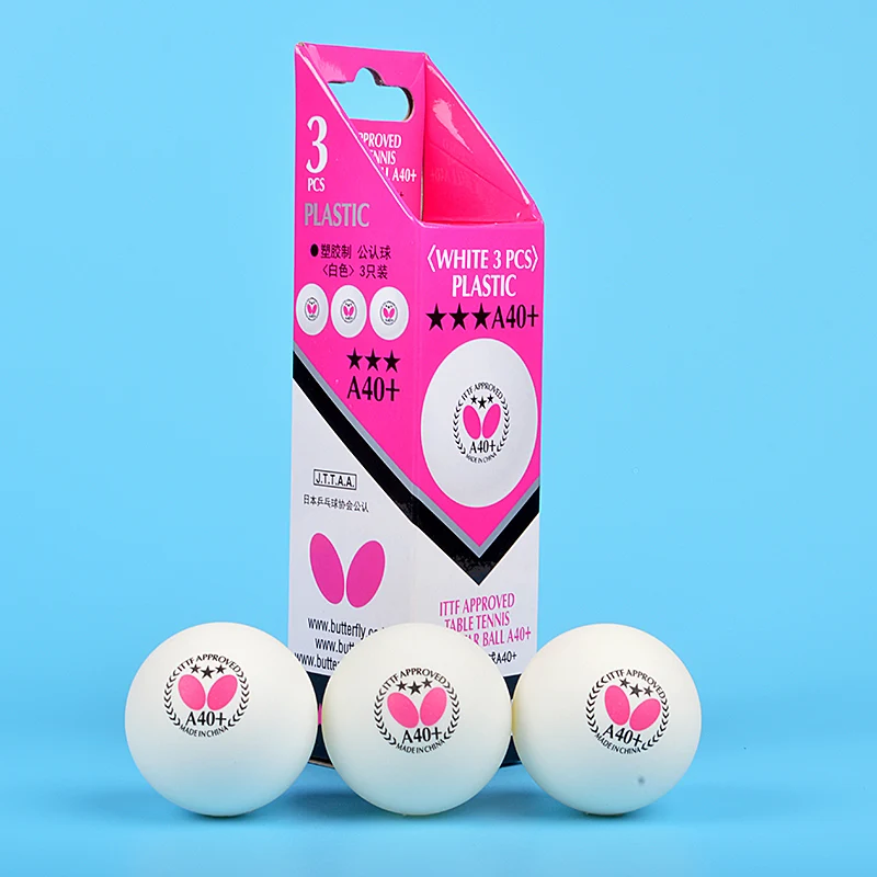 NEW Butterfly A40+ table tennis ball Ping pong plastic Balls ITTF