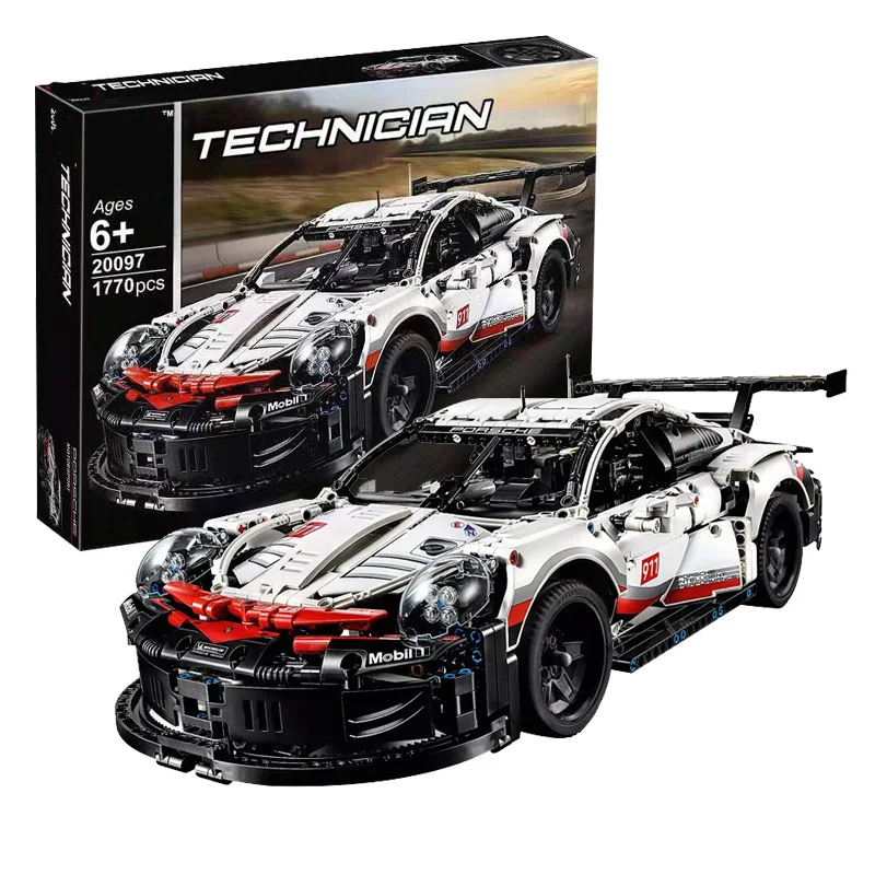 

SLPF Children Educational Building Blocks Small Particles Sports Car Racing Model Assembled Kids DIY Toys Compatible Legoing I18