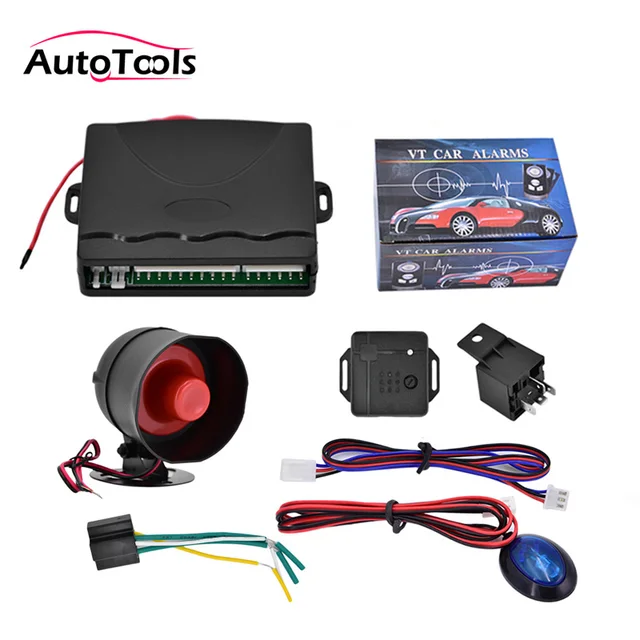Anti theft alarm System 12V Car security system One Way Vehicle Burglar