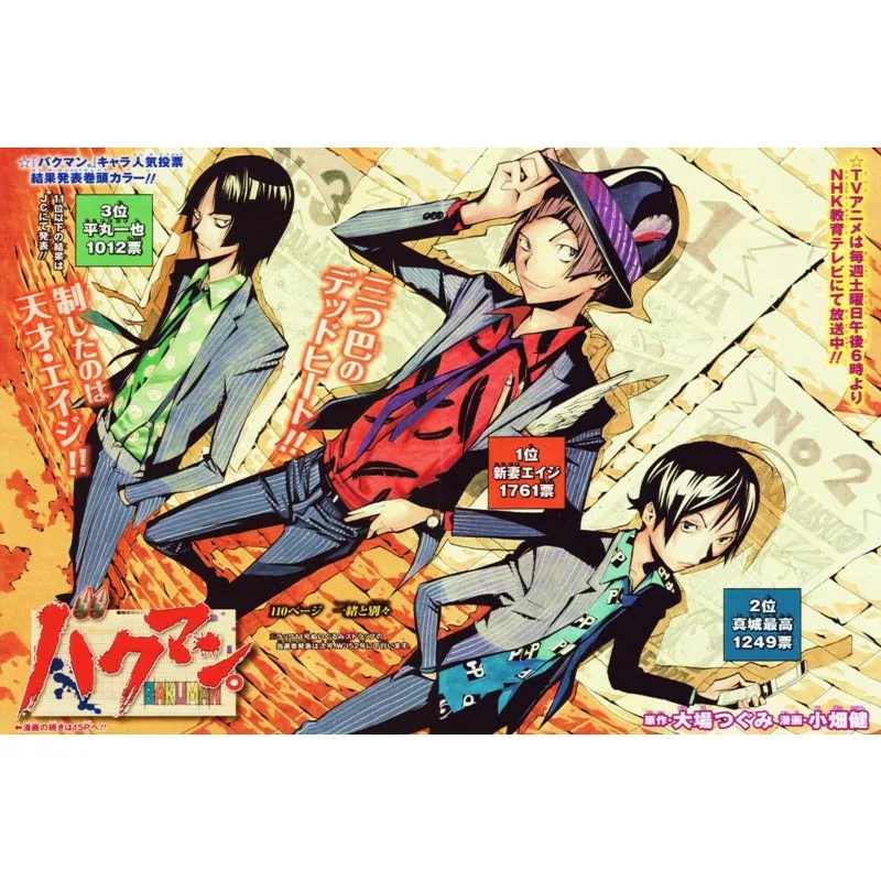 Living Room Decor Stores Bakuman Animu Media Poster 27x40cm Canvas Silk Living Room Decoration Poster Canvascanvas Poster Aliexpress