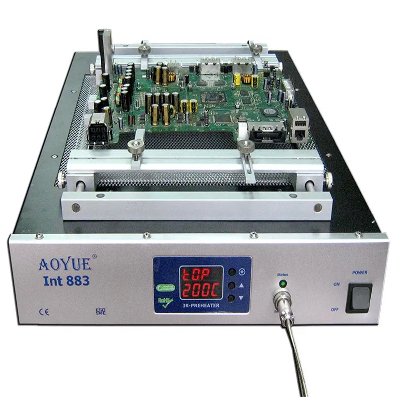 AOYUE паяльная станция 220 В AOYUE 883 ИК Настольный подогреватель Reball Reflow станция кварцевая нагревательная пластина 310*310 1500 Вт