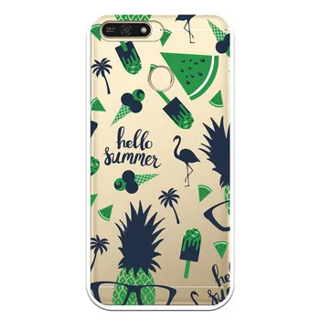 

Stand case costume drawing Hello Summer Blue WP007 for Huawei Y6 2018