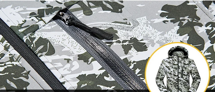 Camuflagem dos Homens Caminhadas ao ar Softshell dos Homens de lã Jaquetas à Prova Loclimb Livre Jaqueta Quente Cabolsas 5xl Am351 Trekking Blusão d' Água 20 High Quality Esporte e Lazer
