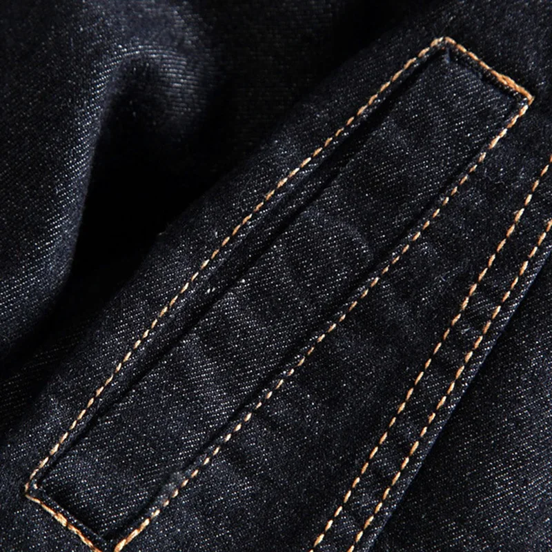 Мужская джинсовая куртка весна 3XL 4XL Повседневная однотонная для мужчин XXXL модная