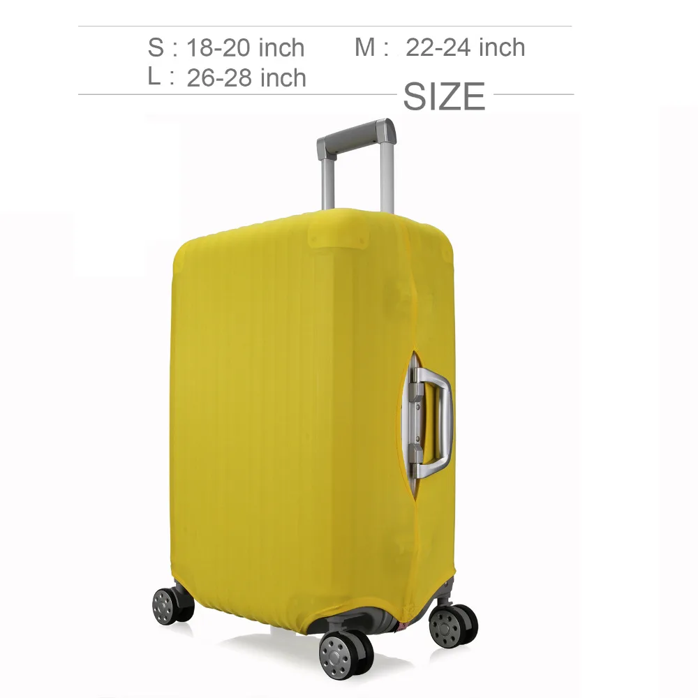 Stretch Suitcase Protective Covers for 18-28 inch Trolley Suitcase Solid Travel Luggage Bag Dust Cover Travel Accessories
